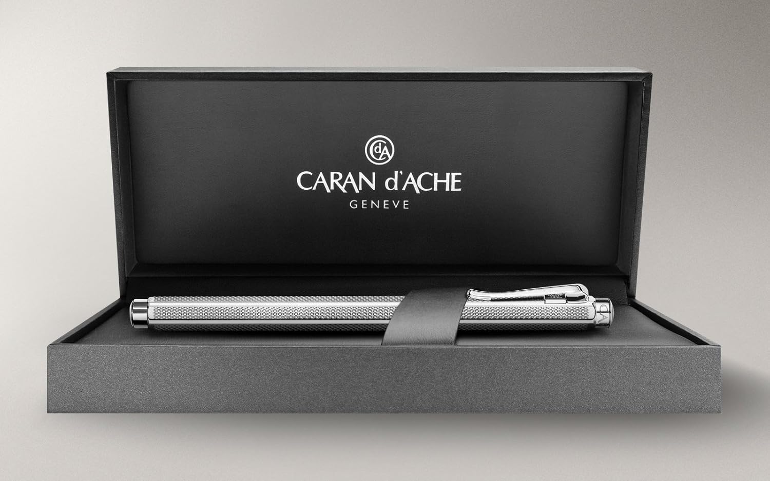 Caran D' Ache Retro Ecridor Silver Plated/Rhodium Coat 0.5mm Pencil, Large Engraving Space (0004.496)