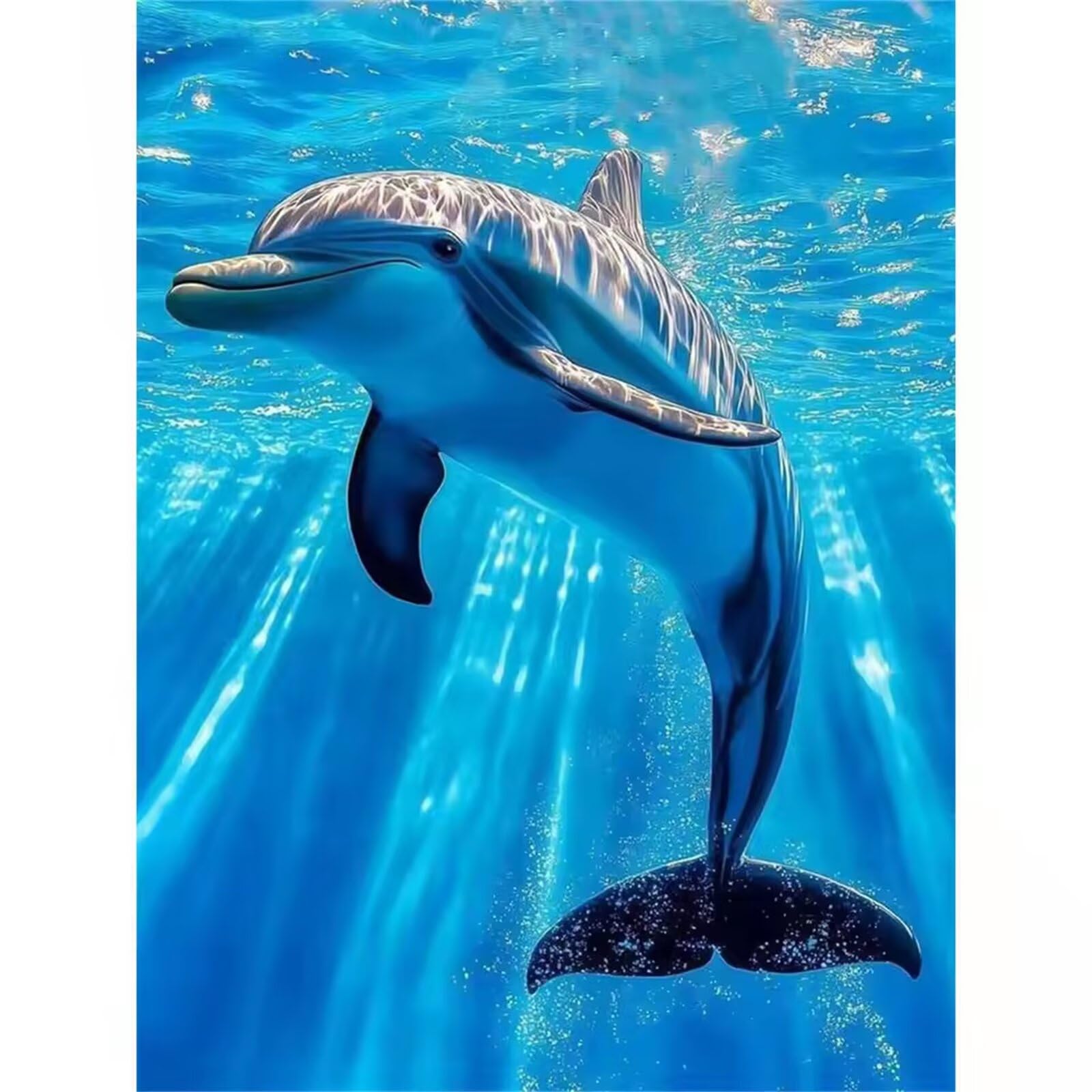 Podwodne delfiny Puzzle 2000 sztuk,Puzzle DIY dla dorosłych,Klasyczna Puzzle dla Dorosłych Kreatywna Rozrywka, Trudne Gry