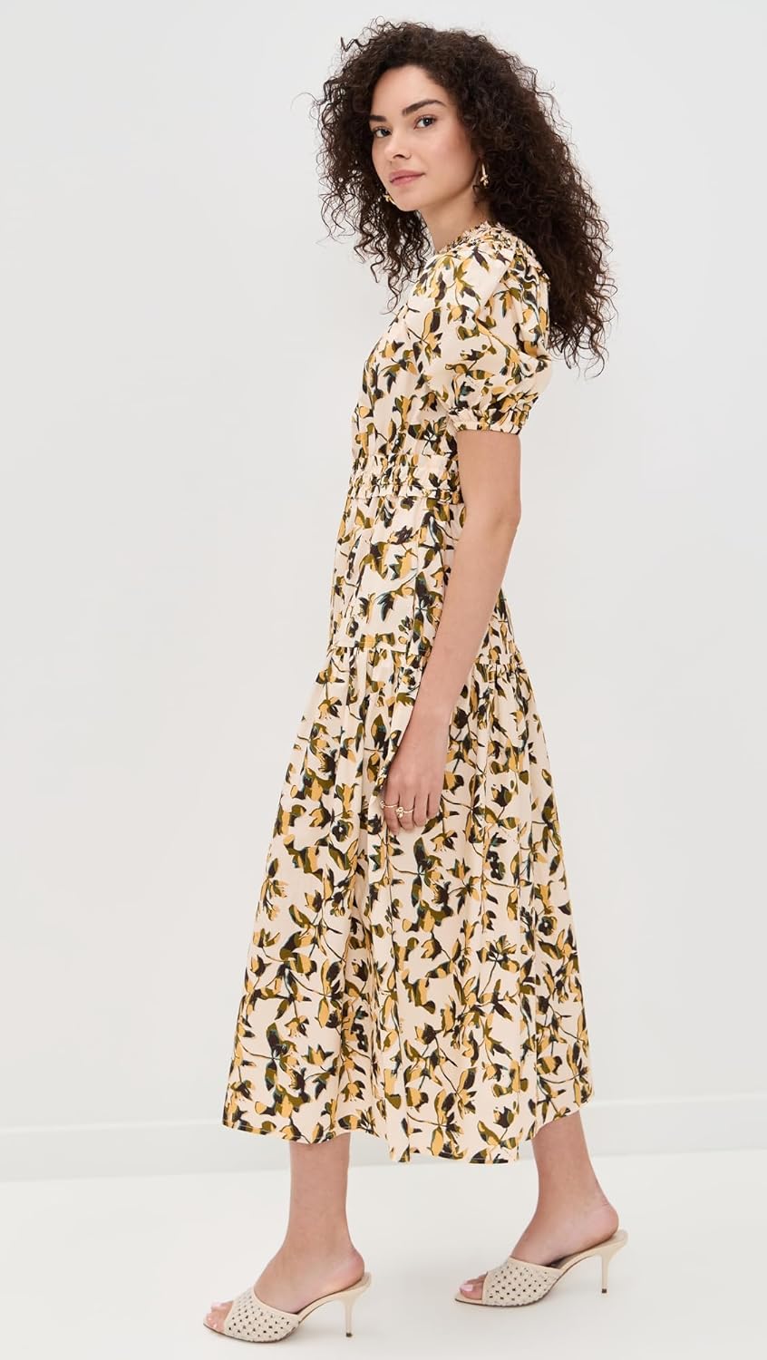 Ulla Johnson Women's Othella Short Sleeve Midi Dress - Image 4