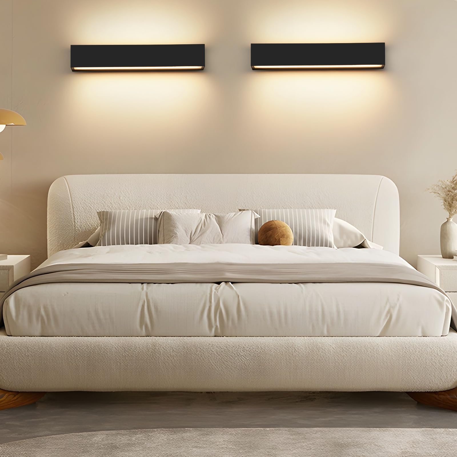 24W Applique da Parete Esterno/Interno 3000K Bianco Caldo Applique Esterno Moderno Lampade da Parete IP65 Bianco Aapplique da Esterno applique da parete Esterno applique da Interno applique Interno
