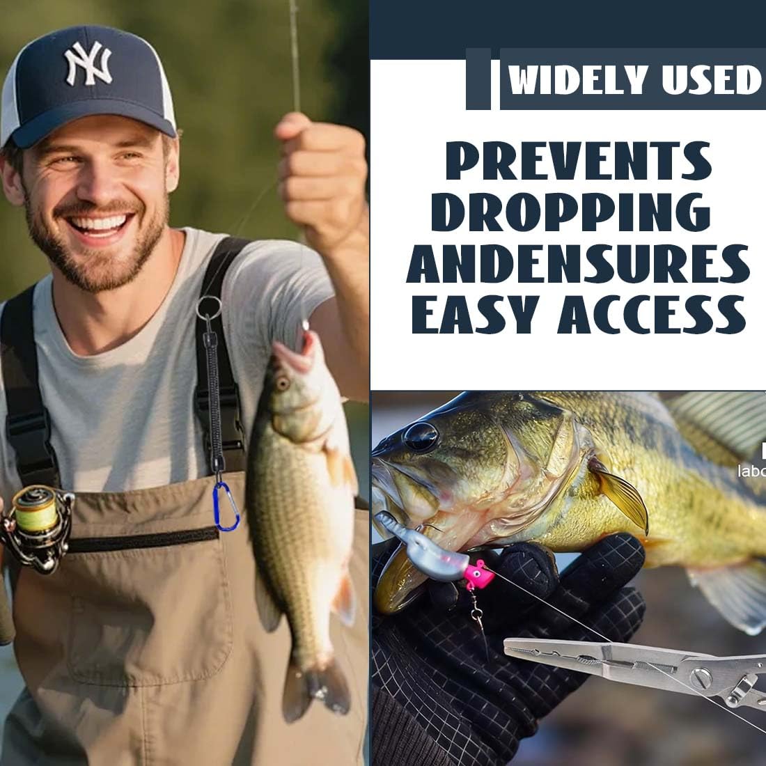 3 Pezzi Set Di Pinza Multi Pesca Portatili Con Cordino, Versione Aggiornata, Design Tre In Uno, Forbici Da Pesca, Pesca Slamatore, Attrezzatura Da Pesca, Regalo Per La Pesca