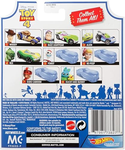 Miniatura 5 de Hot Wheels Toy Story 4 Extranjeros de coches de personajes