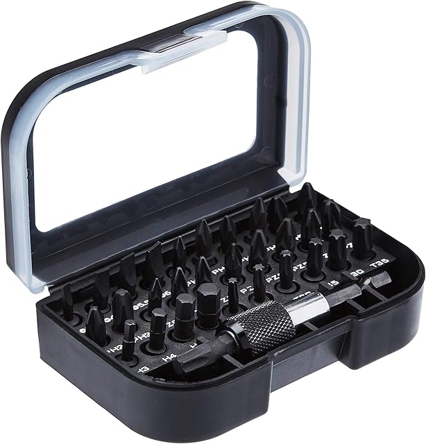 Amazon Basics Impact Driver Bit Set - 32-Piece