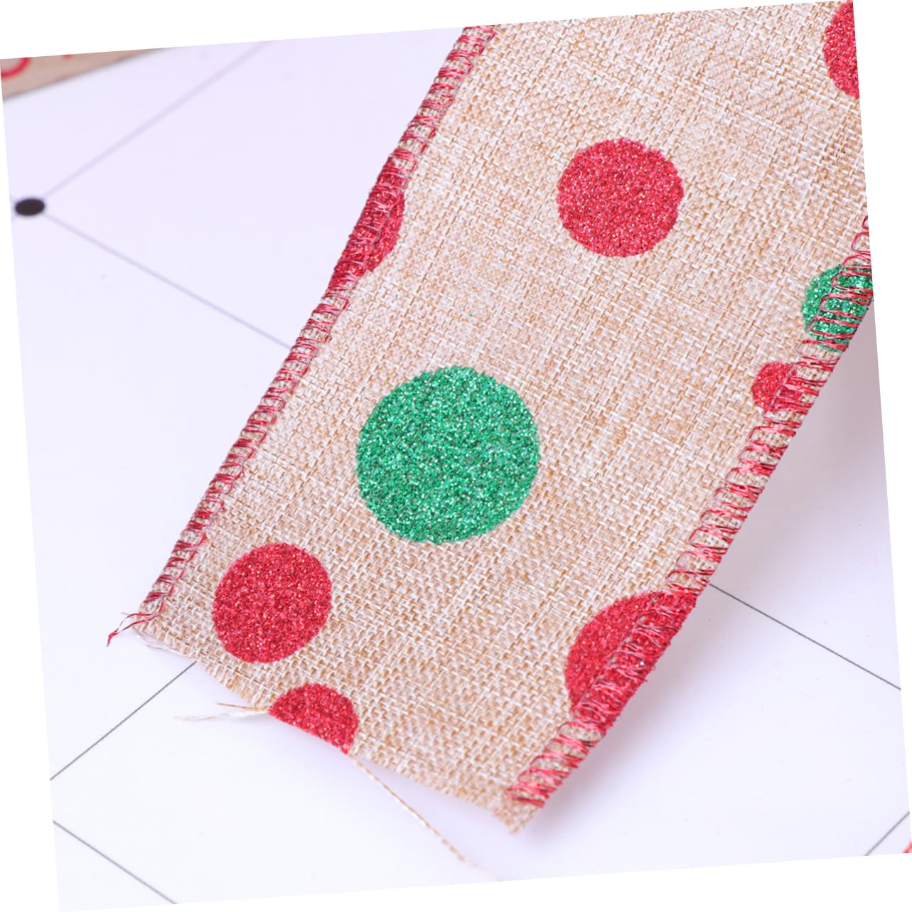 Lurrose Bänder Jute 14 Stück Stoffband Schneeflocken Sackleinenband Weihnachts Samtband Krippendekoration Jute Sackleinenband Breit Weihnachtsband Sackleinen Drahtband Hochzeitsschleifen