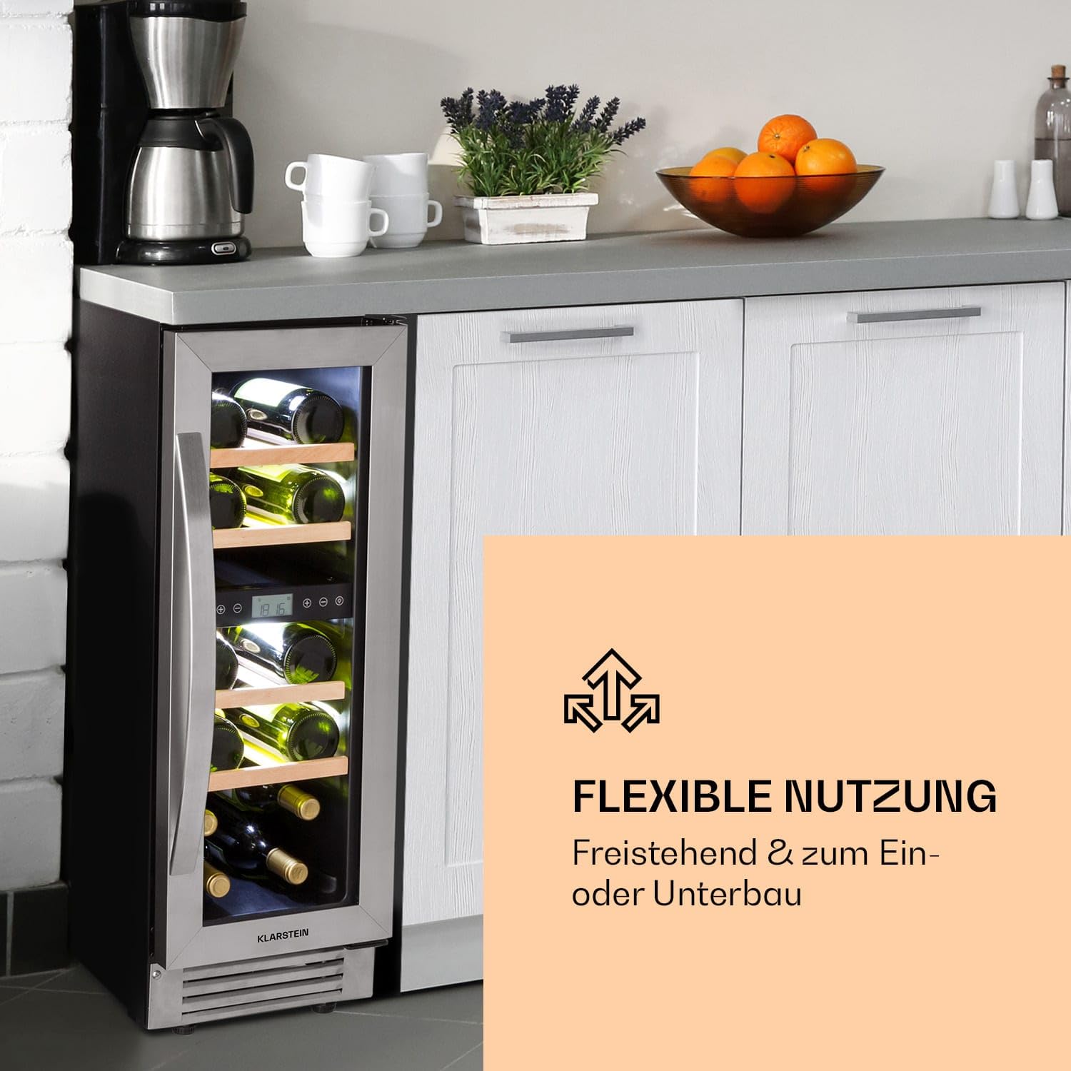 KLARSTEIN HEA8-Vinovilla-Duo17 1.9 cu ft Wine Cooler