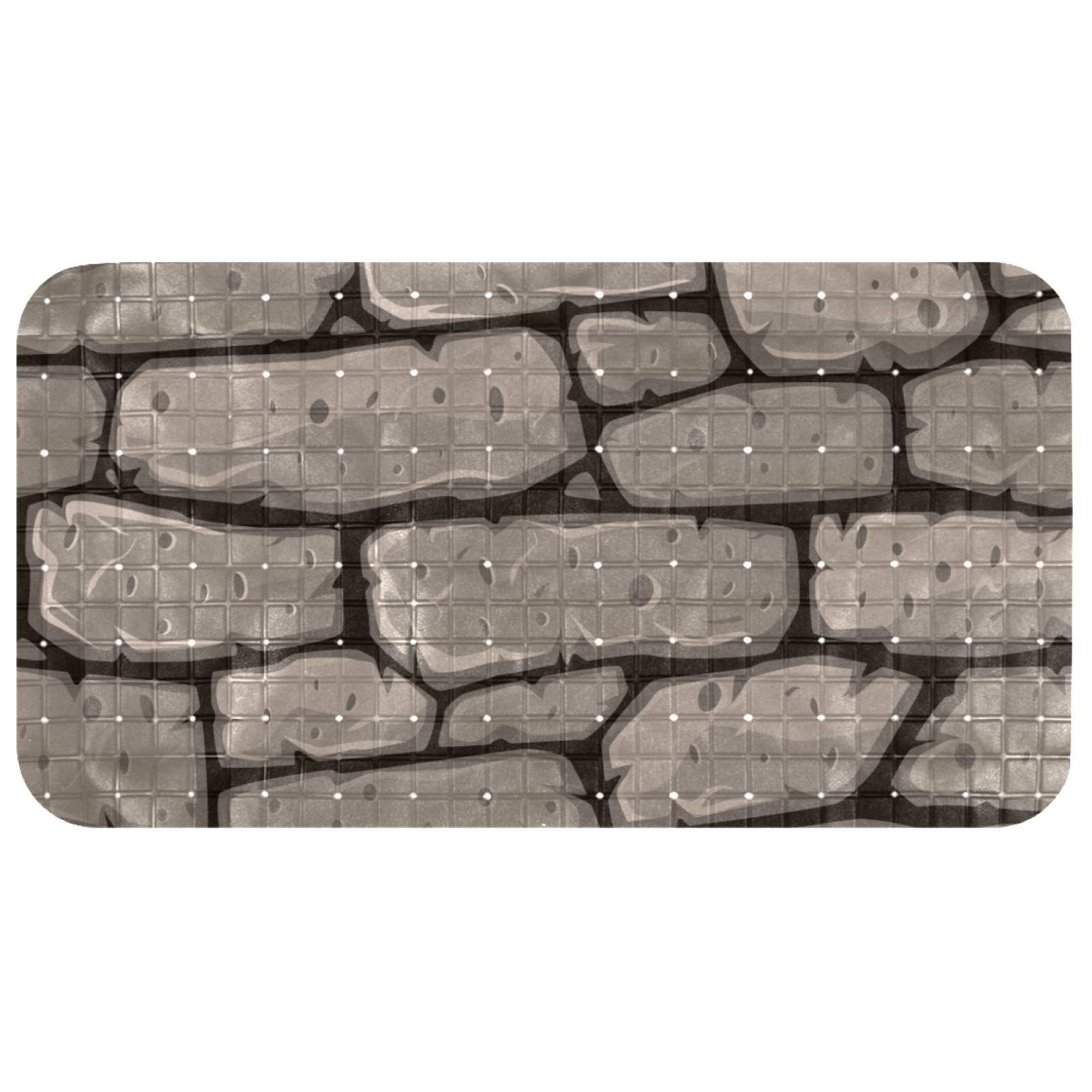 Tapis de baignoire antidérapant effet marbre design 68 cm