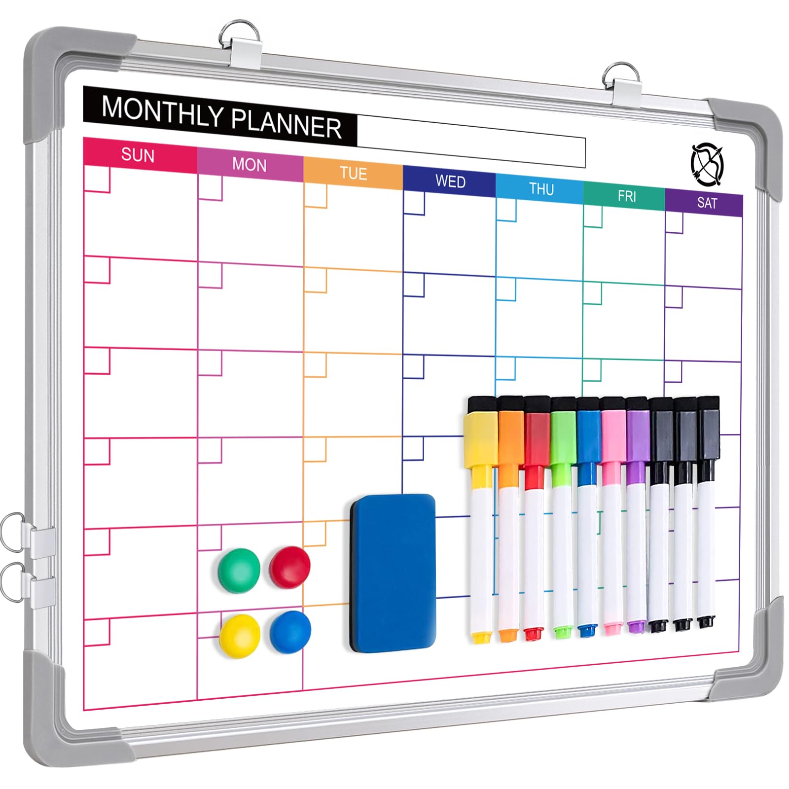 Amazon.com : ARCOBIS Dry Erase Calendar White Board for Wall, 12" x 16"  Small Magnetic Monthly Whiteboard Calendar, Hanging Double-Sided Board for  Planning, Memo, List, Drawing, School, Home, Office : Office Products