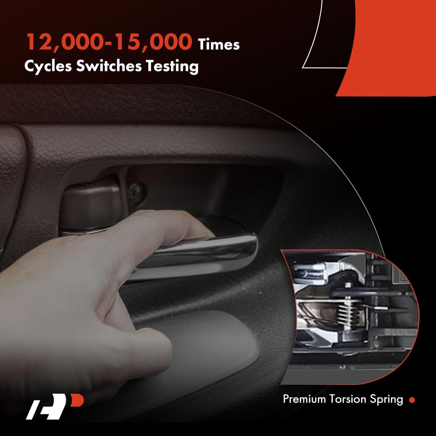 A-Premium Front Right Passenger Side Interior Door Handle Compatible with Ford Fusion 2013 2014 2015 2016, Gray Housing with Silver Lever, Replace# DS7Z-54239A00-HA, DS7Z54239A00HA