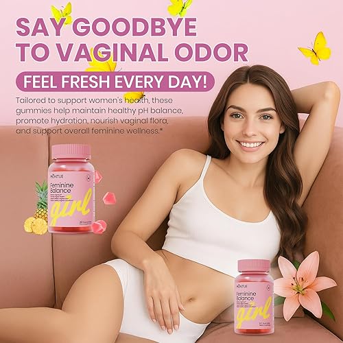 Miniatura 7 de Gomitas de equilibrio femenino de diamante premium, equilibrio de pH con prebióticos y mezcla probiótica Lactobacillus y apoyo inmunológico de piña