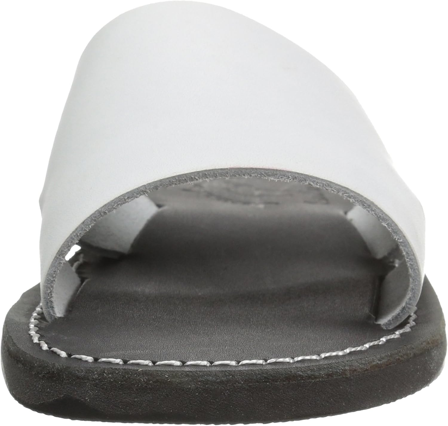 Jerusalem Sandals Women's Bashan Rubber Slide Sandal 5 Black White