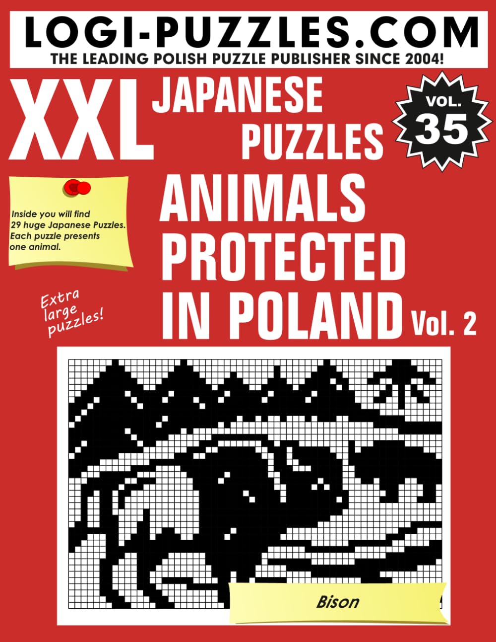 XXL Japanese Puzzles: Animals protected in Poland Vol. 2