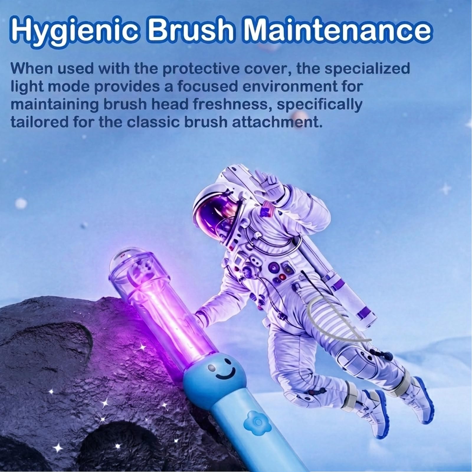 Cepillo de dientes eléctrico en forma de U para niños con 6 cabezales de cepillo, limpieza sónica automática de 360°, 3 modos, IPX7 impermeable, bonito diseño de dibujos animados, edades de 6