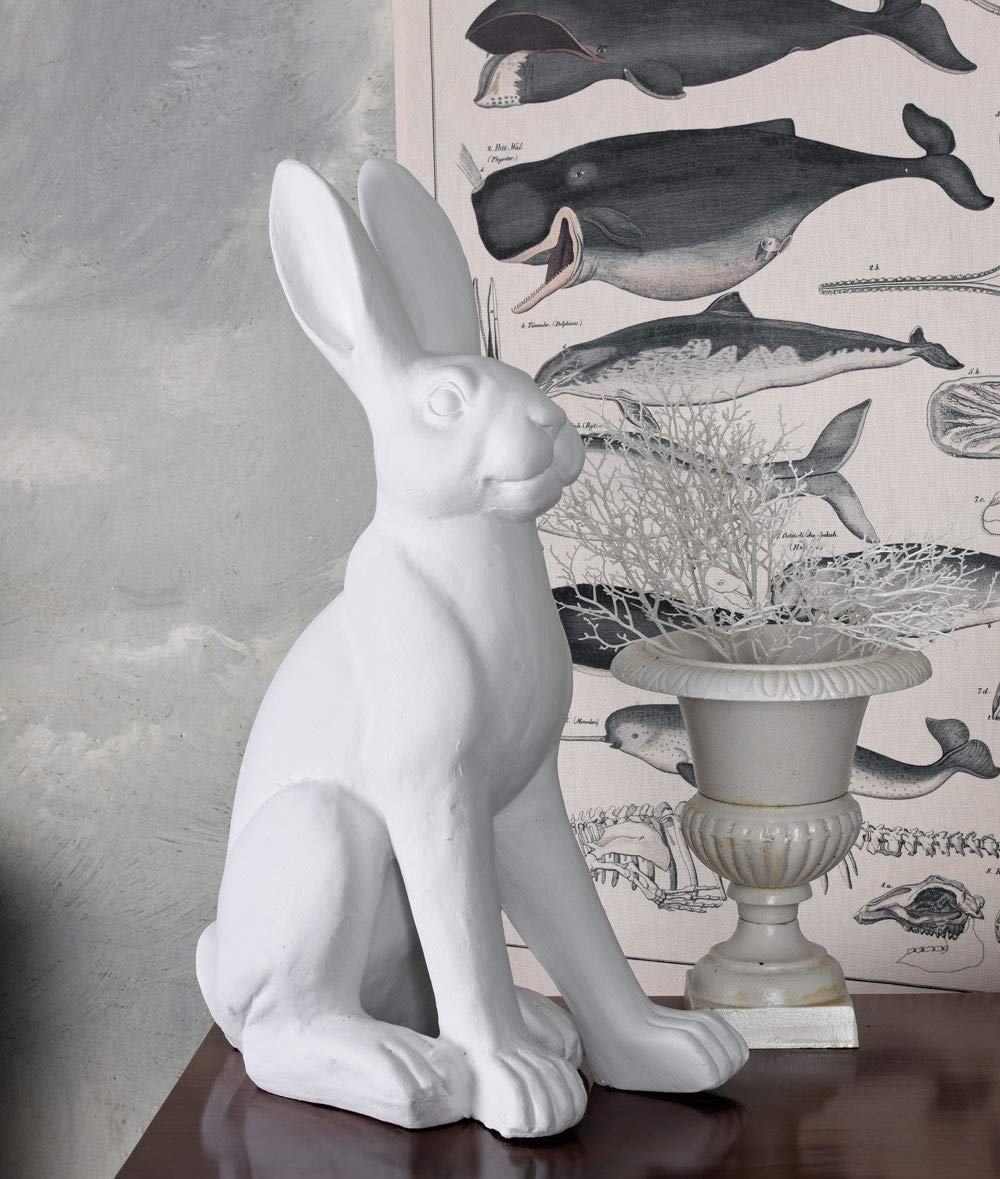 Figurka zająca biała zajączek wielkanocny zając wielkanocny figurka ogrodowa rzeźba ogrodowa 60 cm yac047 Palazzo ekskluzywna