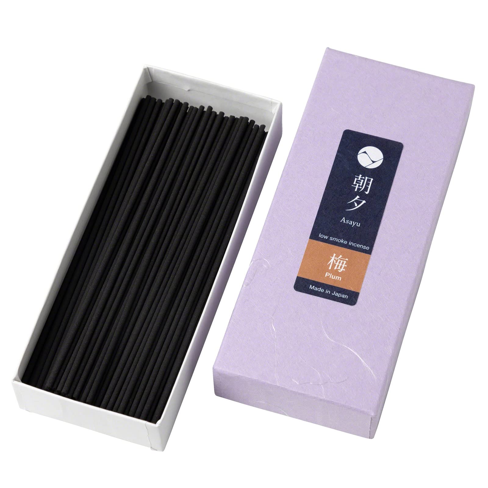 Asayu Japan - Incenso A Basso Fumo Pesca Bianca 40g - Fatto A Mano In Giappone Per Yoga E Meditazione