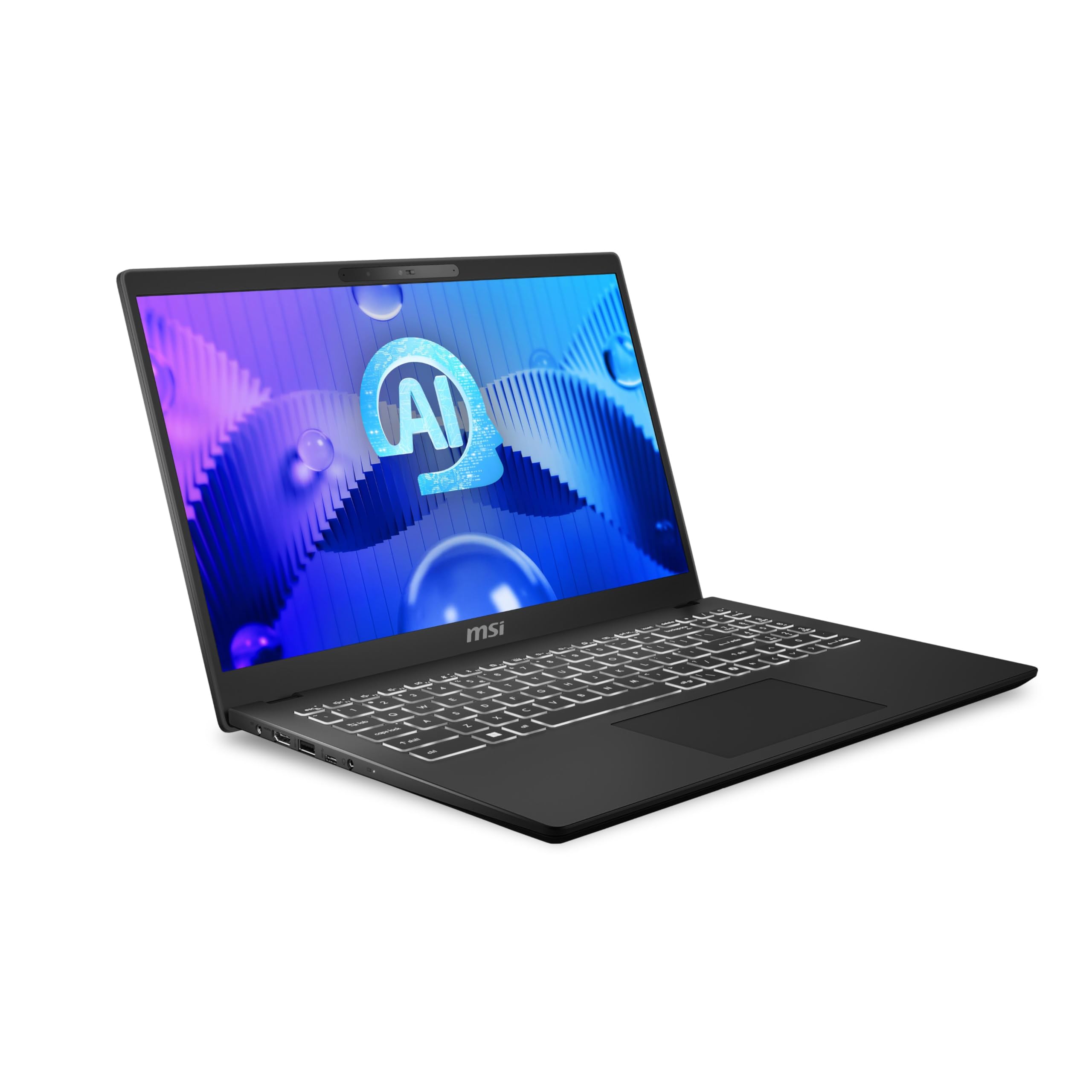 MSI Modern 14 C7M-423XES Ordenador Portátil 14" FHD, Ryzen 7 7730U, AMD Radeon Graphics, 16GB RAM, 1TB SSD, Sin Sistema operativo, Classic Black, Teclado QWERTY Español — view 9