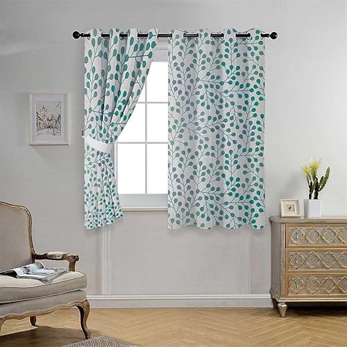 Cool Curtains Romance Accordion Doors for Closet Cortinas para Ventanas De Cuarto 63Inch Width by 63Inch Length,2 Panels