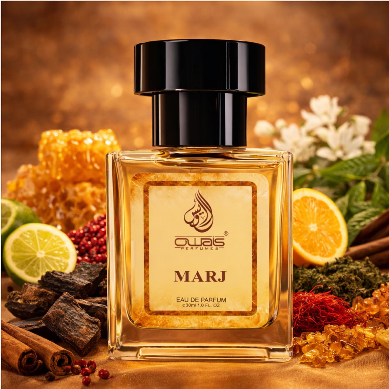 OWAIS Marj Long Lasting EDP Perfume 30ml | For Men & Women | Woody, Sweet, Warm Spicy, Honey & Musky Base | Premium Fragrance | Pack of 1-image-19