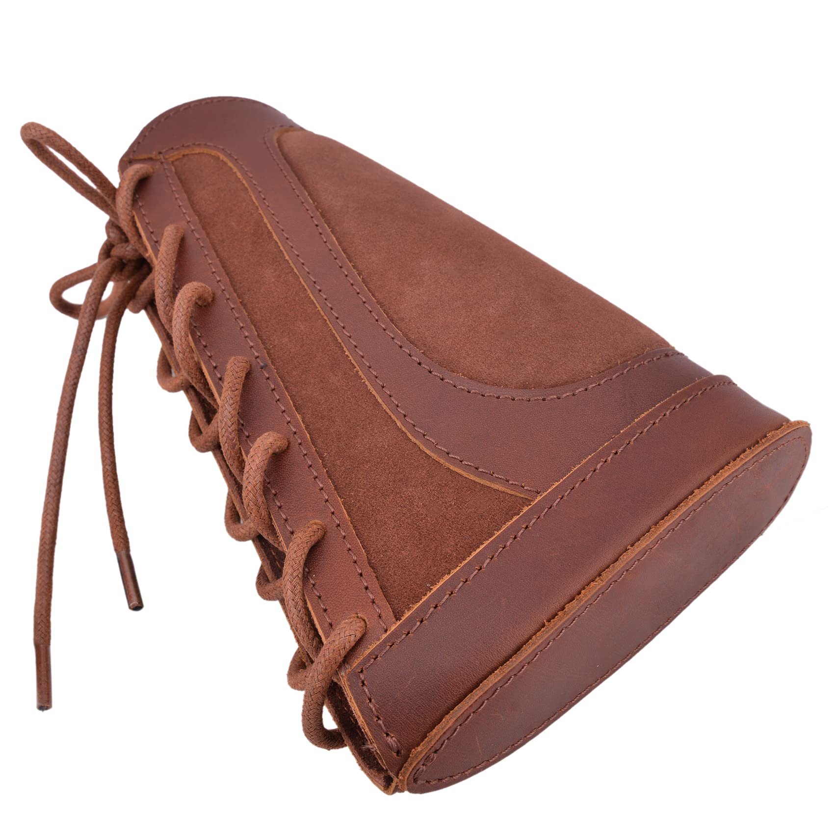 Fond de Crosse en Cuir véritable avec Porte-Cartouches - Compatible .308 .300 44mag 410 - pour Winchester/Marlin - Droitier/Gaucher