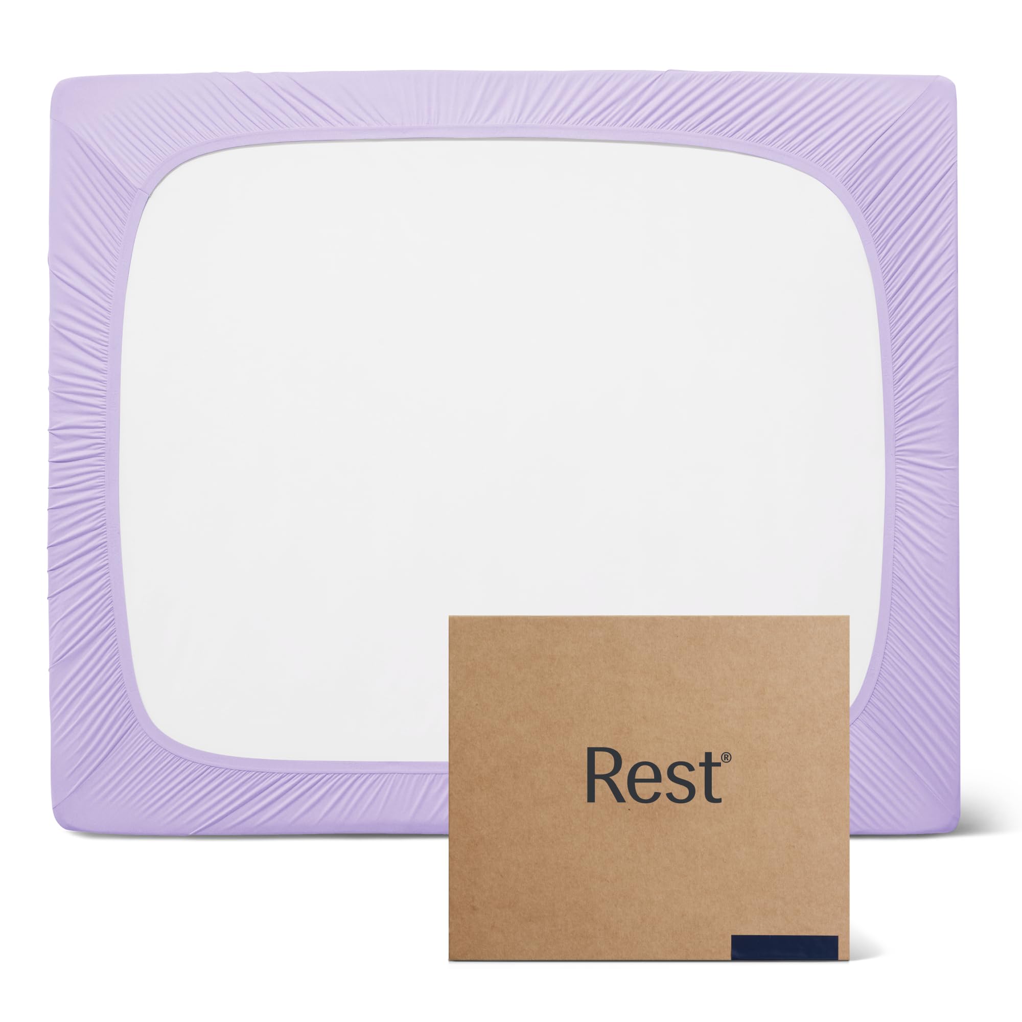 Photo 1 of REST Evercool+ Cooling Fitted Sheet, Queen, Lavender Breeze