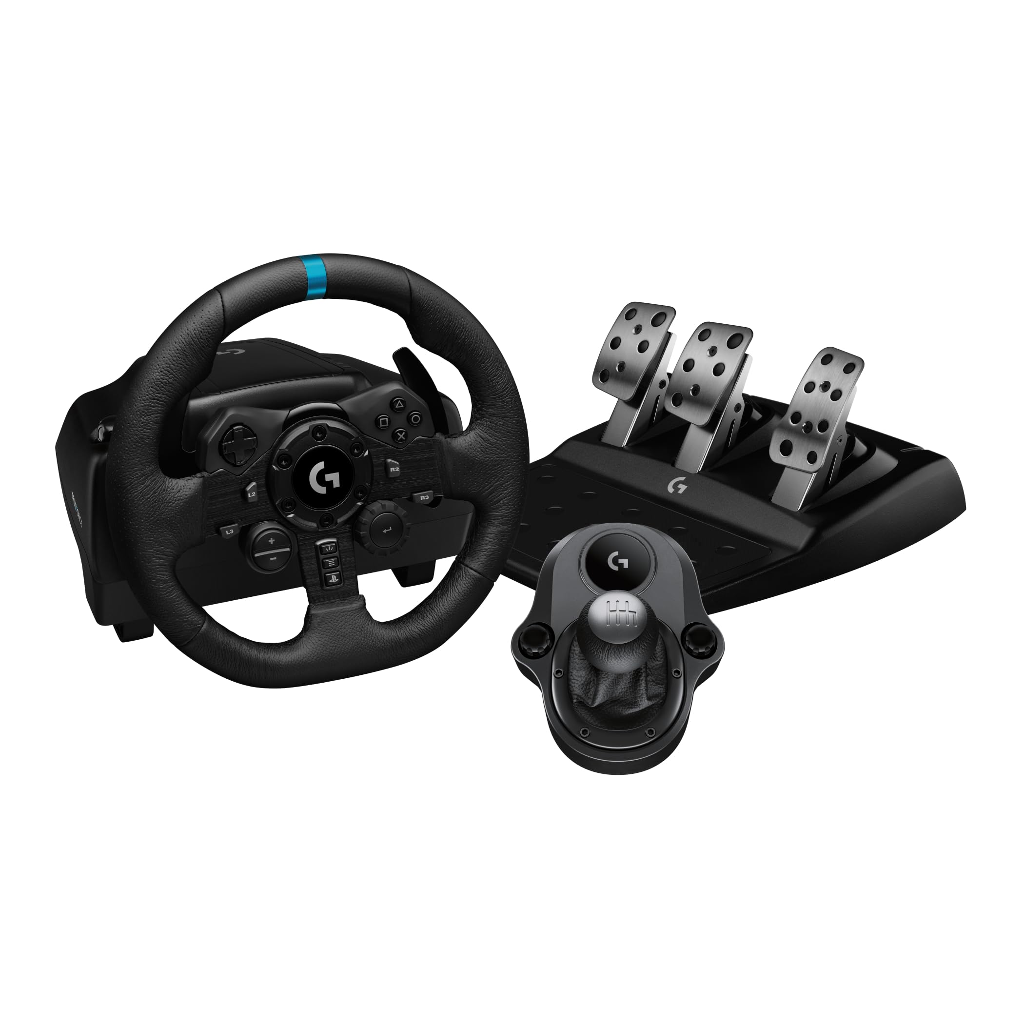 Logitech G G923 Kit de levier de vitesse pour volant, pédale et levier de vitesse