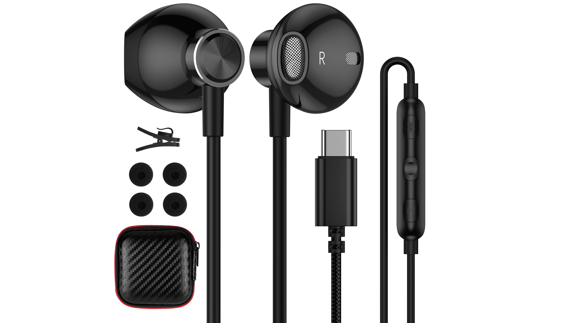 USB C Headphones ACAGET Galaxy S21 Ultra Earbuds Wired Earphone For