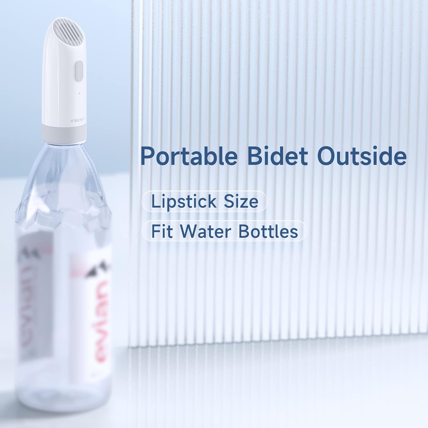 Insolife 2 Pack Portable Bidet for Travel, High Pressure Electric Rechargeable Handheld Personal Bidet on the Go for Hygiene Cleaning, Postpartum & Baby Care, ElderCare