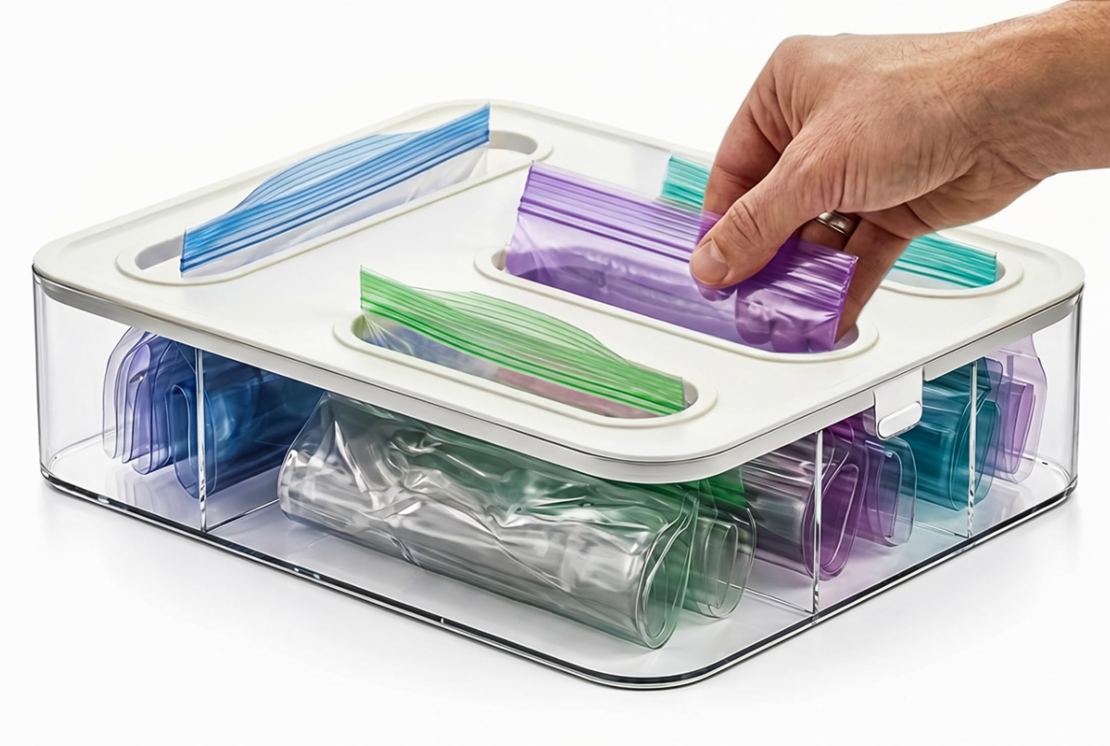 HIMUS Food Storage Bag Organizer