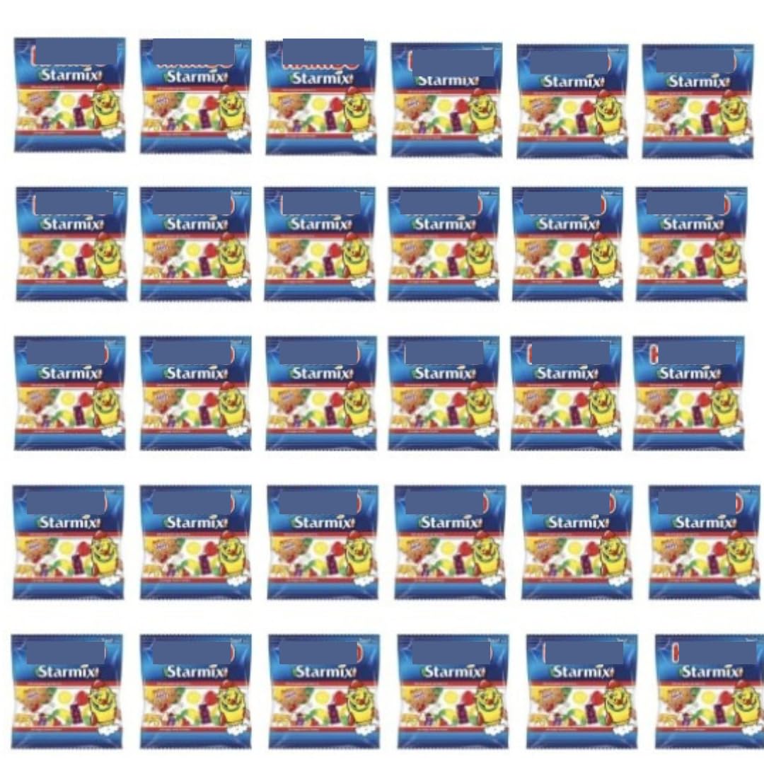 30 x Starmix Treat Size Mini Bags 16g Kids Childrens Goody Party Bags Multi Packs - Ideal as Party Sweets for Birthdays