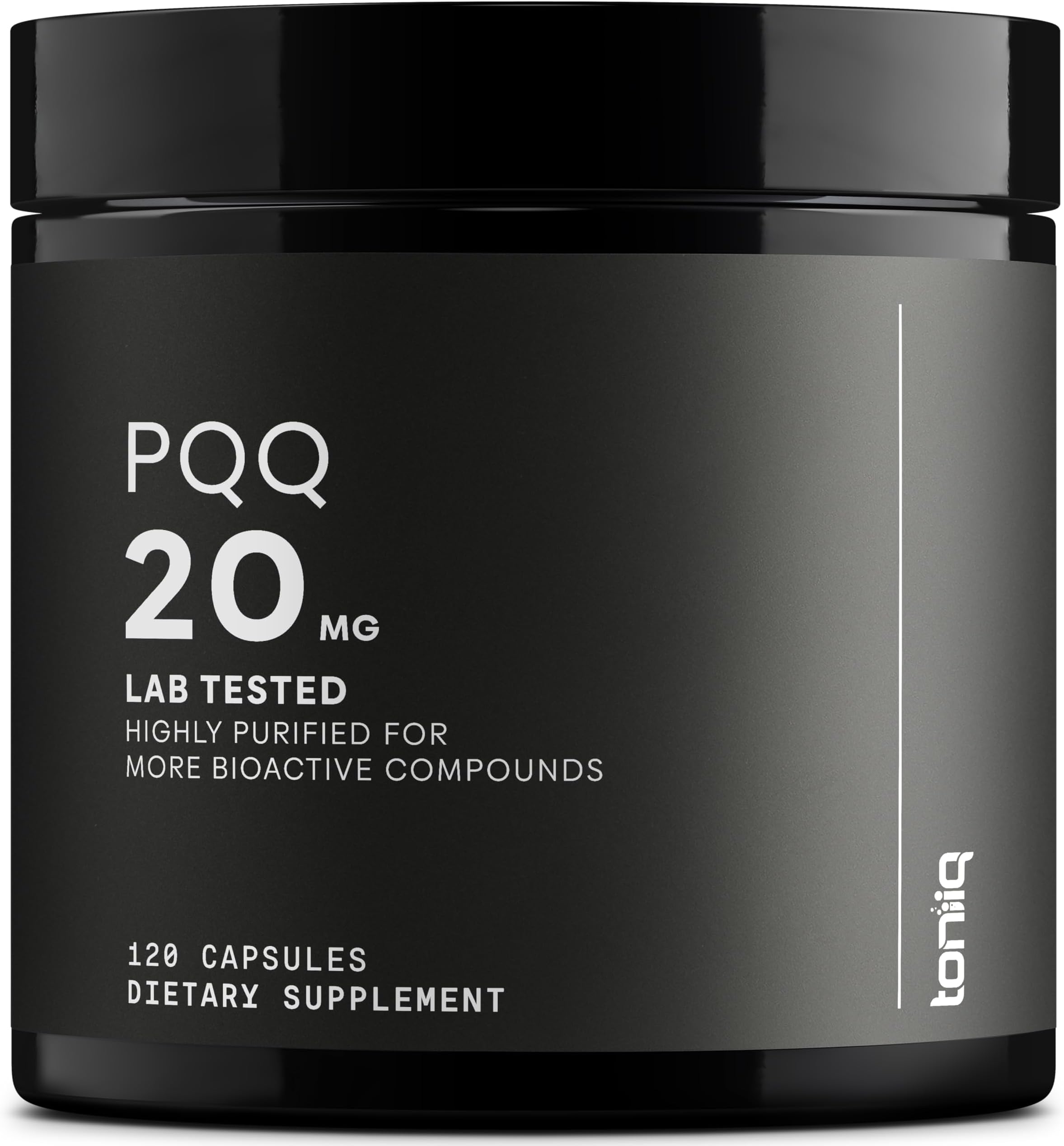 99%+ 20mg Supplement - Ultra High Purity PQQ 20mg Concentrated Formula - PQQ 20 mg 120 Capsules - Pyrroloquinoline Quinone Supplement - 1 Capsule Serving - Vegetarian Capsules