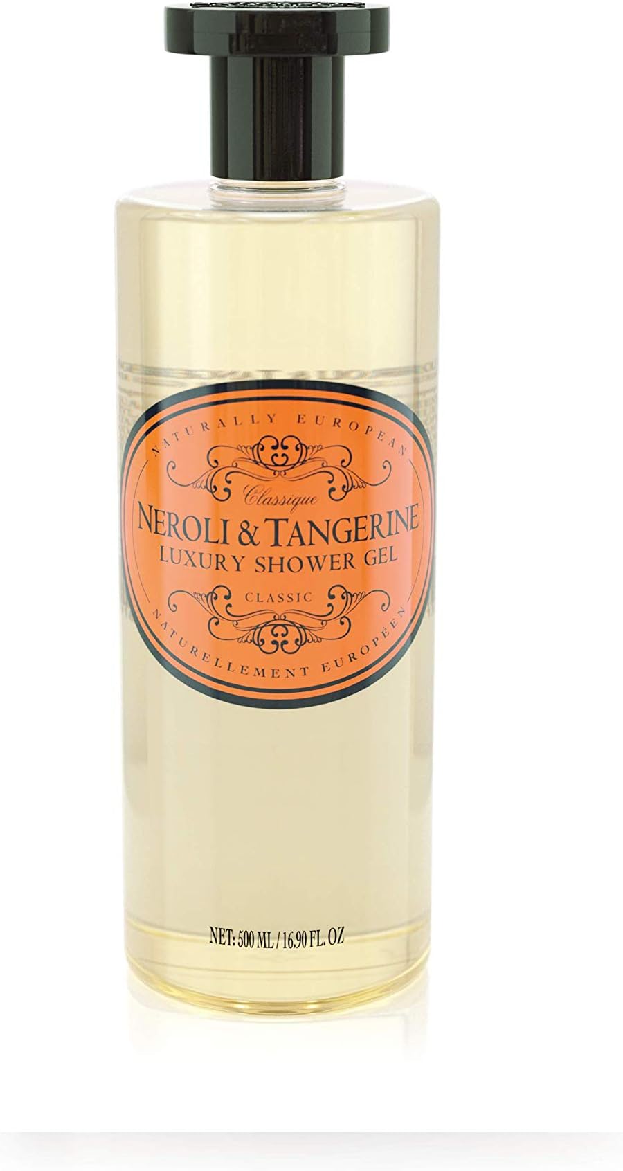 Naturally European Luxury Neroli & Tangerine Organic Body Wash - 500ml | No SLS and Parabens | Cleansing and Moisturising Lotion Shower & Bath Gel
