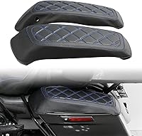 Vista 14 de TCMT Cubierta de tapas de maletero con costuras azules compatible con Harley Touring 2014-2025 Road King Road Street Electra Glide Pack