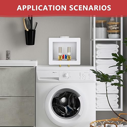 Miniatura 6 de EFIELD Doble drenaje 12 pulgada PEX conexión de crimpado x 34 pulgadas MHT lavadora caja de salida con martillo de agua de acero inoxidable