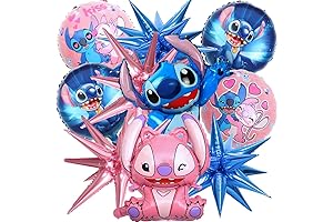 Celebrate with Joy: 10PCS Lilo & Angel Birthday Balloons