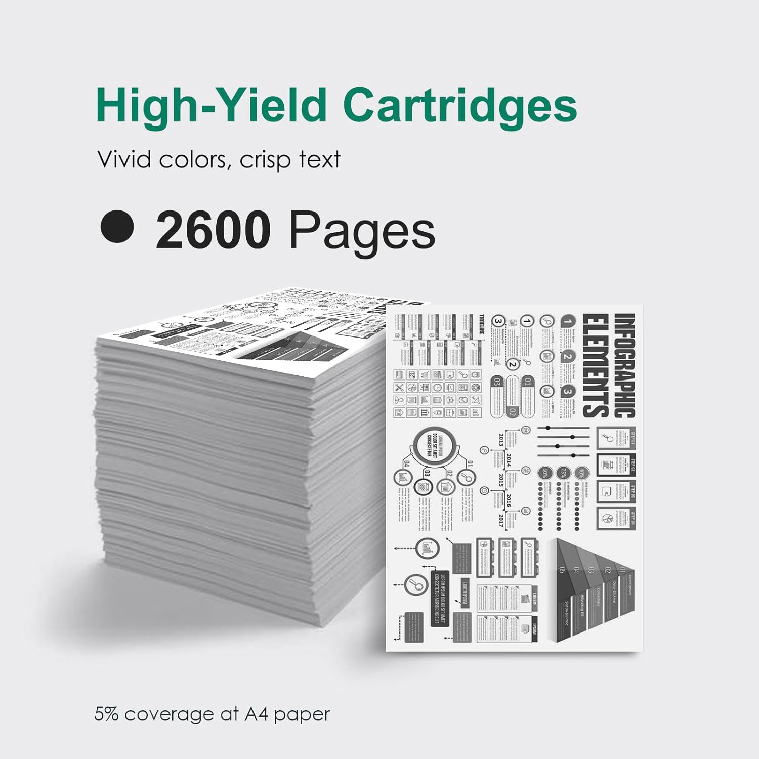 TN660 Toner Cartridge Replacement for Brother TN-660 TN630 TN-630 Compatible with DCP-L2540DW HL-L2340DW HL-L2360DW HL-L2380DW HL-L2300D HL-L2320D MFC-L2720DW Printer (1 Black) - Image 3