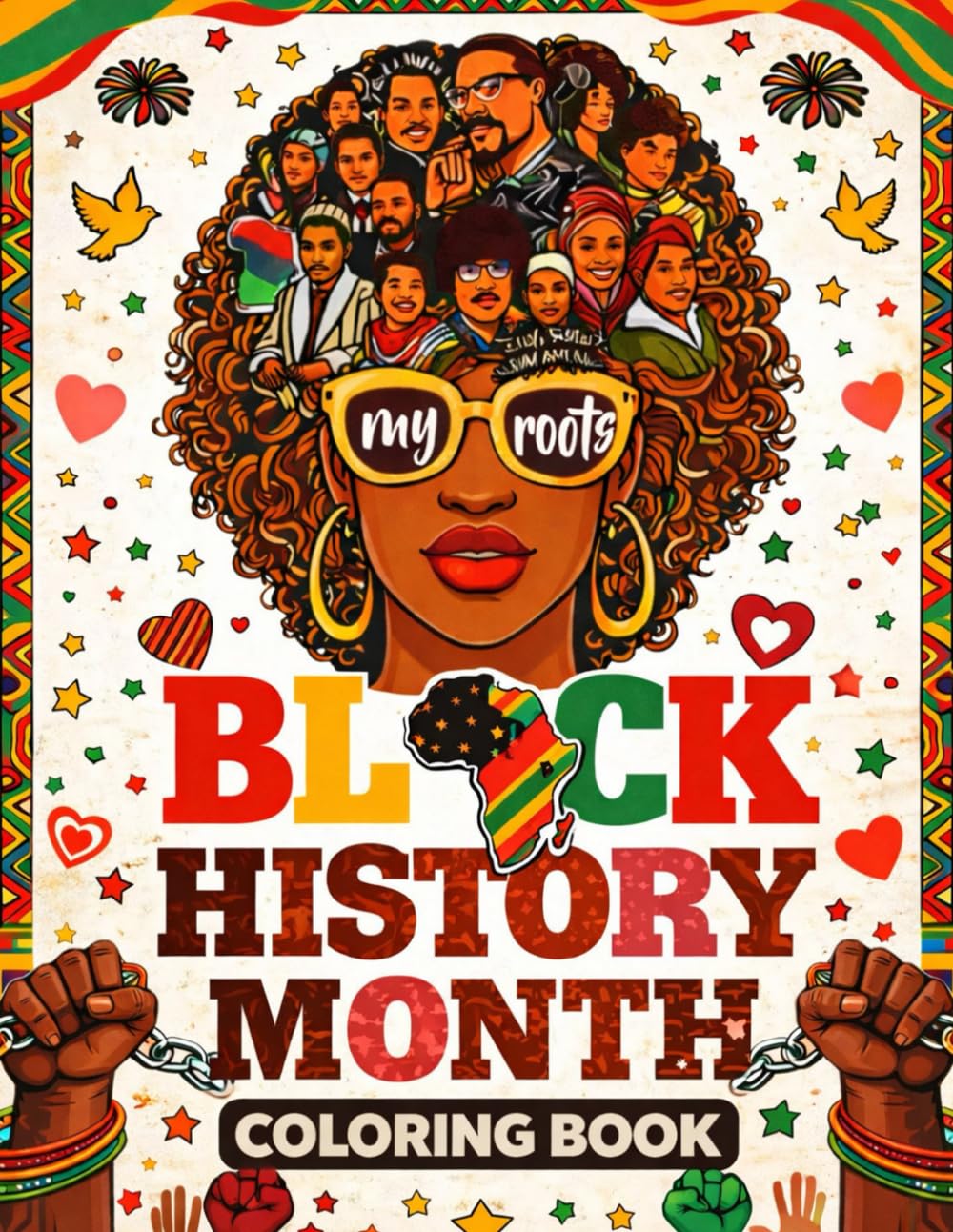 Black History Month Coloring Book: Inspiring Black Leaders, Cultural Heritage, and Civil Rights Through Coloring for Kids