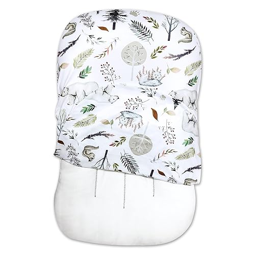 Miniatura 7 de Funda para tumbona para recién nacido, para niños y niñas, funda extraíble, ultra suave y cómoda, funda para tumbona infantil (animales del bosque)