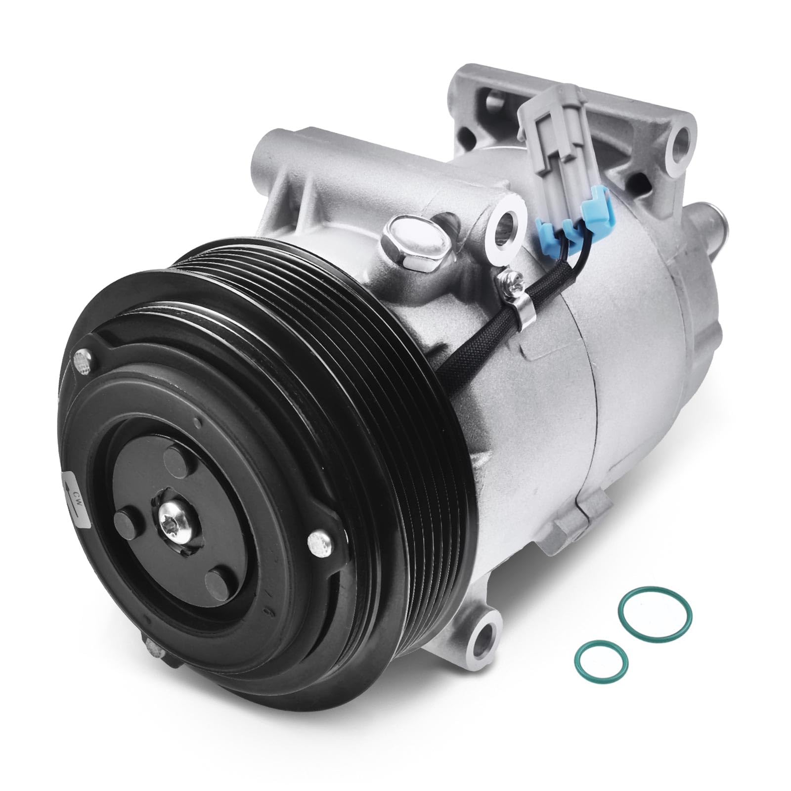 Frankberg Compresor de aire acondicionado con embrague Compatible con M.e.g.a.n.e II BM0/1 CM0/1 M.e.g.a.n.e II Coupé-Cabriolet EM0/1 Scénic II JM0/1 Replace# 8200457418incl. aceite premezclado