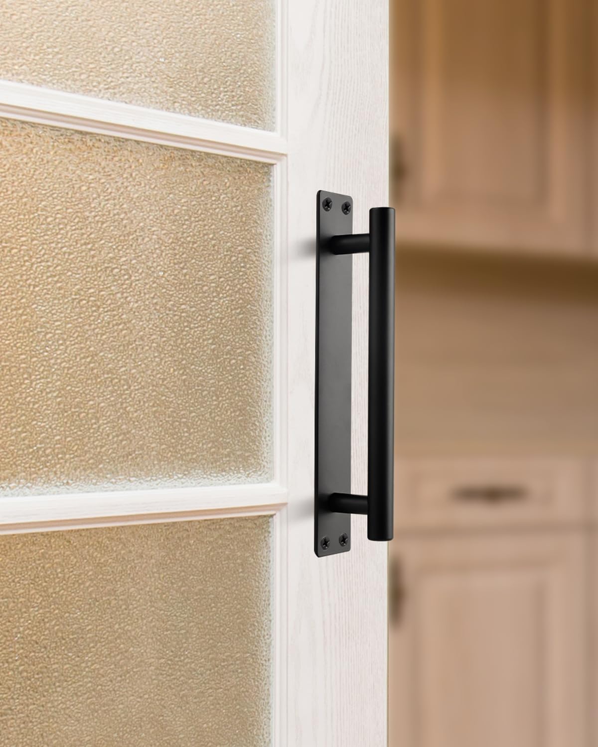 Matte Black Barn Door Handles - Modern Hardware -5 Matte Black Barn Door Handles - Modern Hardware -5
