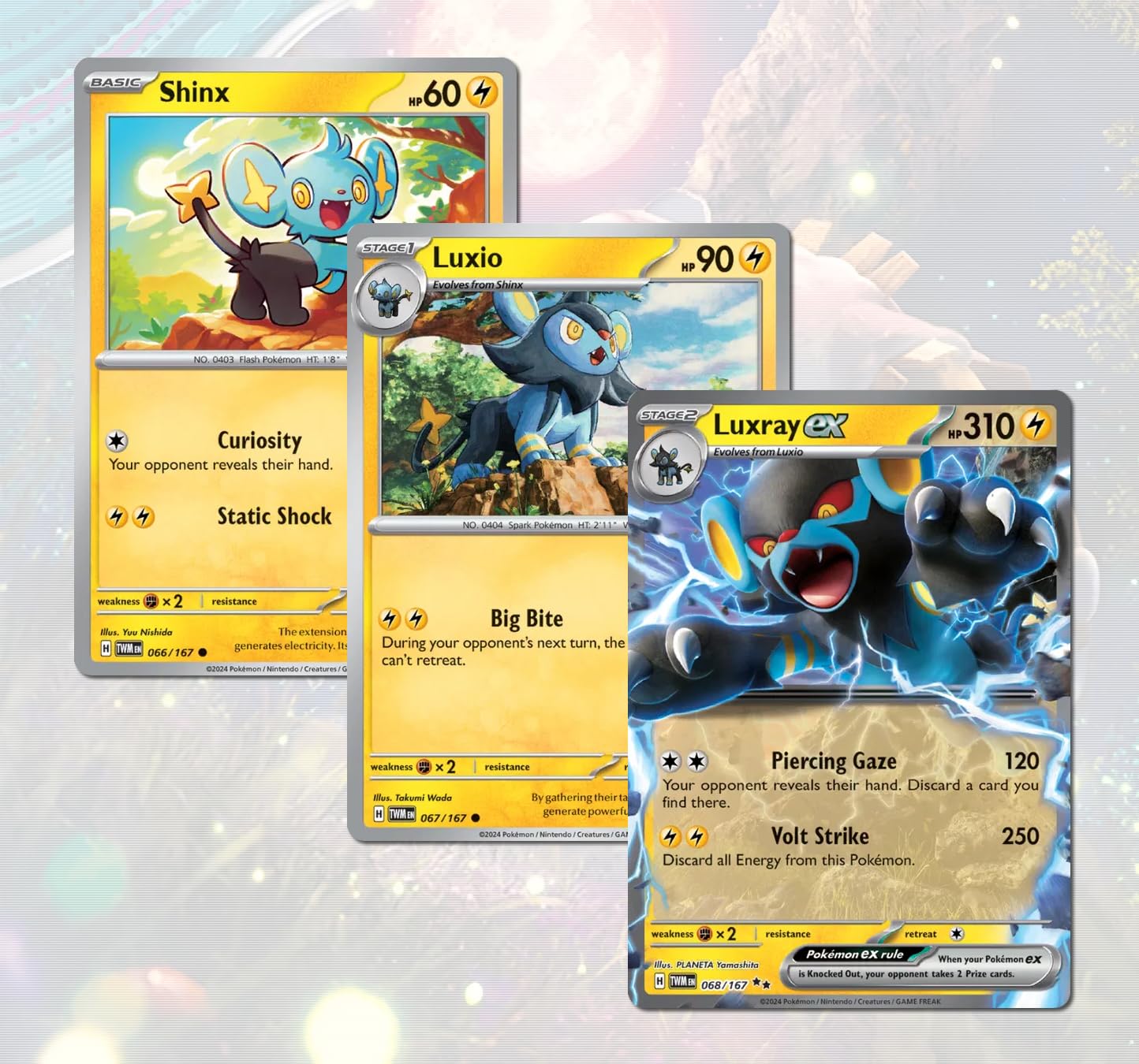 Titan Cards Pokemon TCG Scarlet & Violet Twilight Masquerade Booster Packs x4 | Jedes Pack enthält 10 Pokémon-Karten | Je EIN Artwork von jedem + TitanCards Toploader