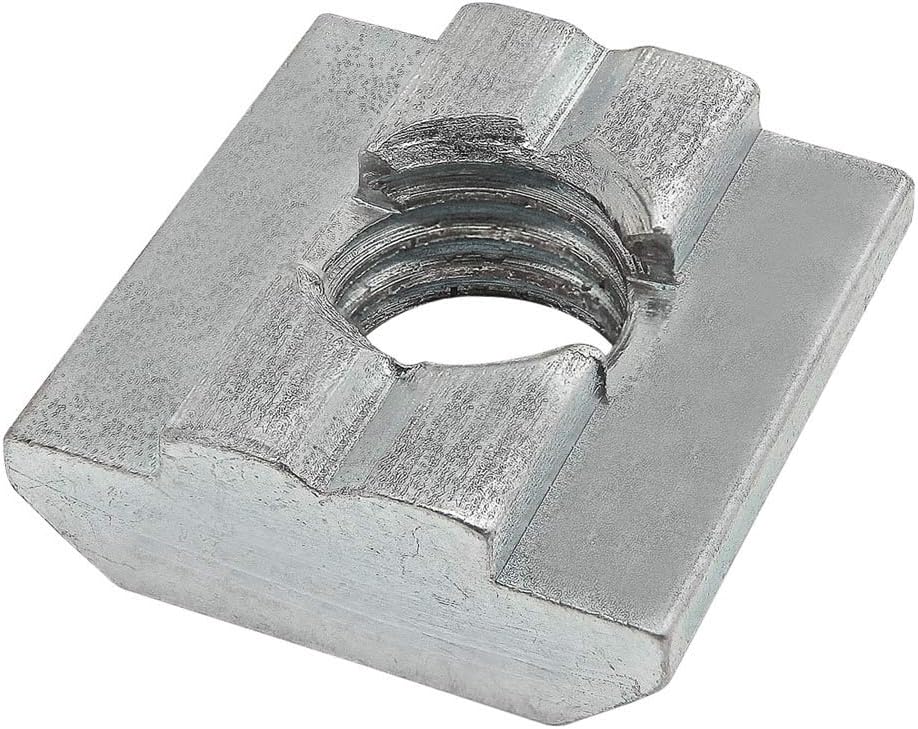 13025, 15 30 40 Series M8 x 1.25 Self Aligning Slide in T-Nut Steel (25 Pack)