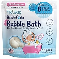 Vista 68 de TruKid Bubble Podz Bubble Bath for Kids, Toddlers, & Babies, Tear Free Gentle & Refreshing Bath Bomb for Sensitive Skin with Natural Moisturizers