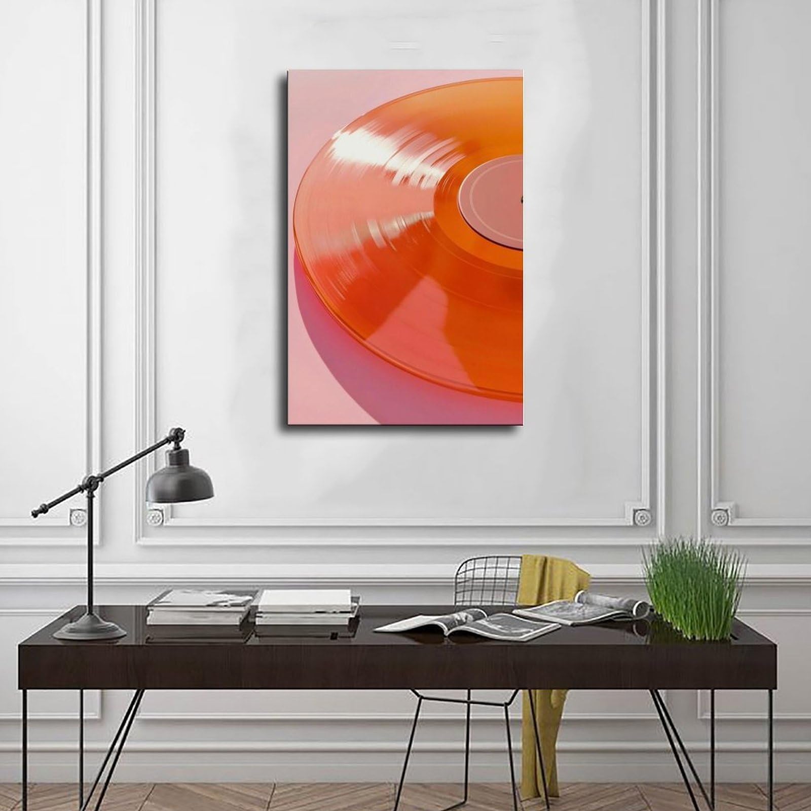 QIOTBVV Poster musicale retrò su tela, decorazione per camera da letto, ufficio, stanza, regalo, 40,6 cm L x 61 cm W
