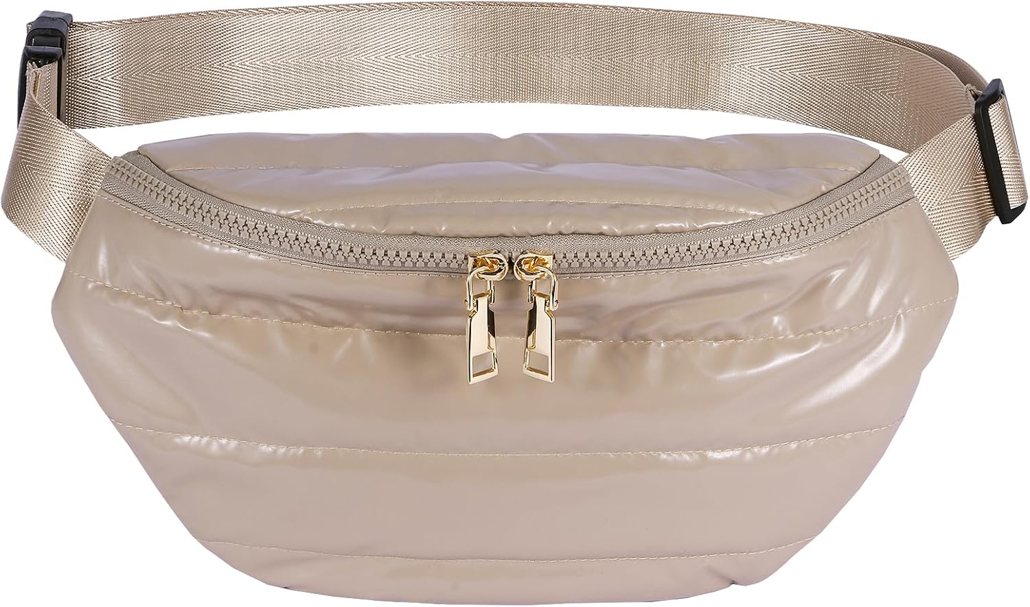 Fanny Packs for Women Fashion Waist Packs Quilted Puffer Belt Bag Puffy Crossbody Bags Sling Purse for Women Travel Running