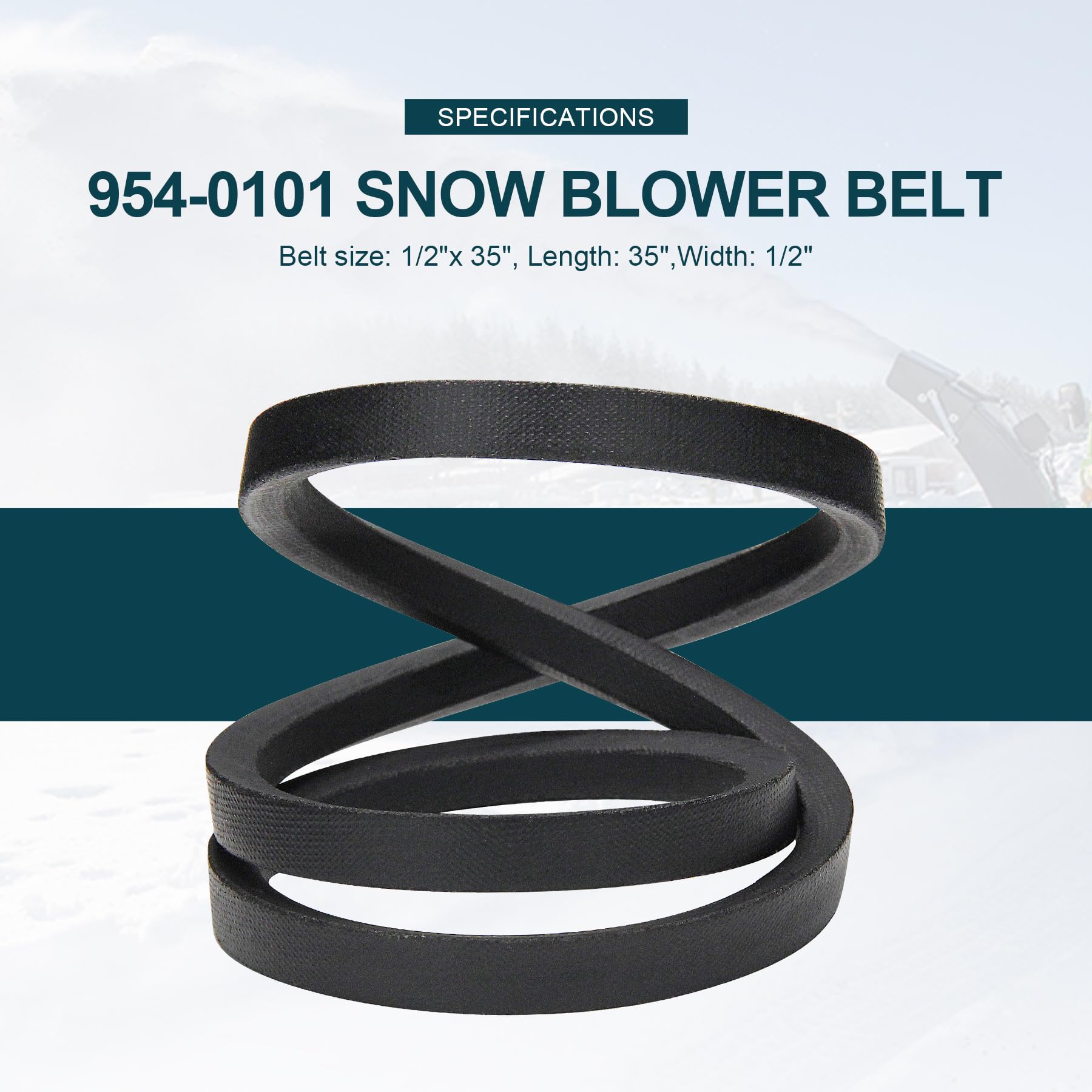 Schlangen-Antriebsriemen 581264 – 1/2 X 35 Zoll Für Murray, MTD, Cub Cadet Schneefräsen | Ersatzteil