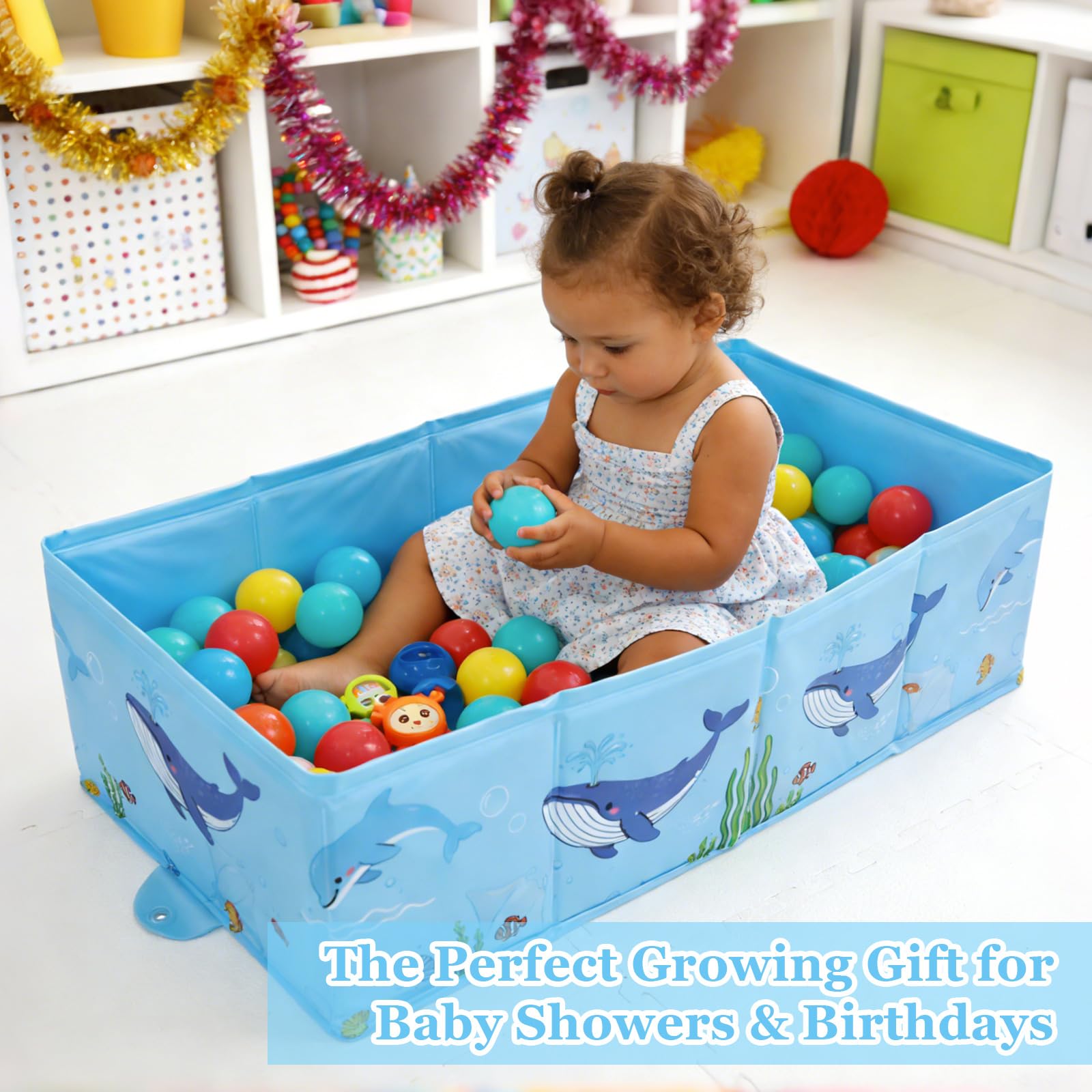 Bañera plegable para bebé, bañera plegable para bebés con drenaje rápido, lavabo portátil para 6-36 meses, bañera de viaje para fregadero, cocina, baño