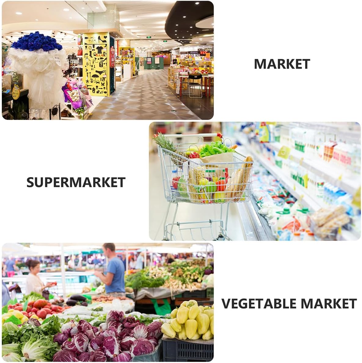 Homoyoyo PVC Waterproof Price Tag with Clips, 10pcs (9 Black A6 Boards + 1 White Ink Pen), Erasable Price Label Holder for Supermarket, Retail, Fruit Store Display