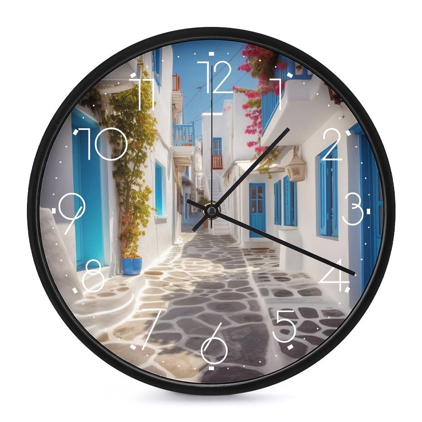 Horloge murale moderne de 25,4 cm de qualité supérieure pour espaces professionnels