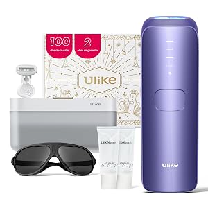 Ulike Air 3 Deluxe – Depiladora Luz Pulsada para Mujer y Hombre, Resultados Prácticamente Indoloros, Alternativa a la Depilación Láser, con Esterilizador UV y Gel de Aloe - Oferta en Belleza