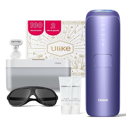 Ulike Air 3 Deluxe – Depiladora Luz Pulsada para Mujer y Hombre, Resultados Prácticamente Indoloros, Alternativa a la Depilación Láser, con Esterilizador UV y Gel de Aloe - Chollo en Belleza