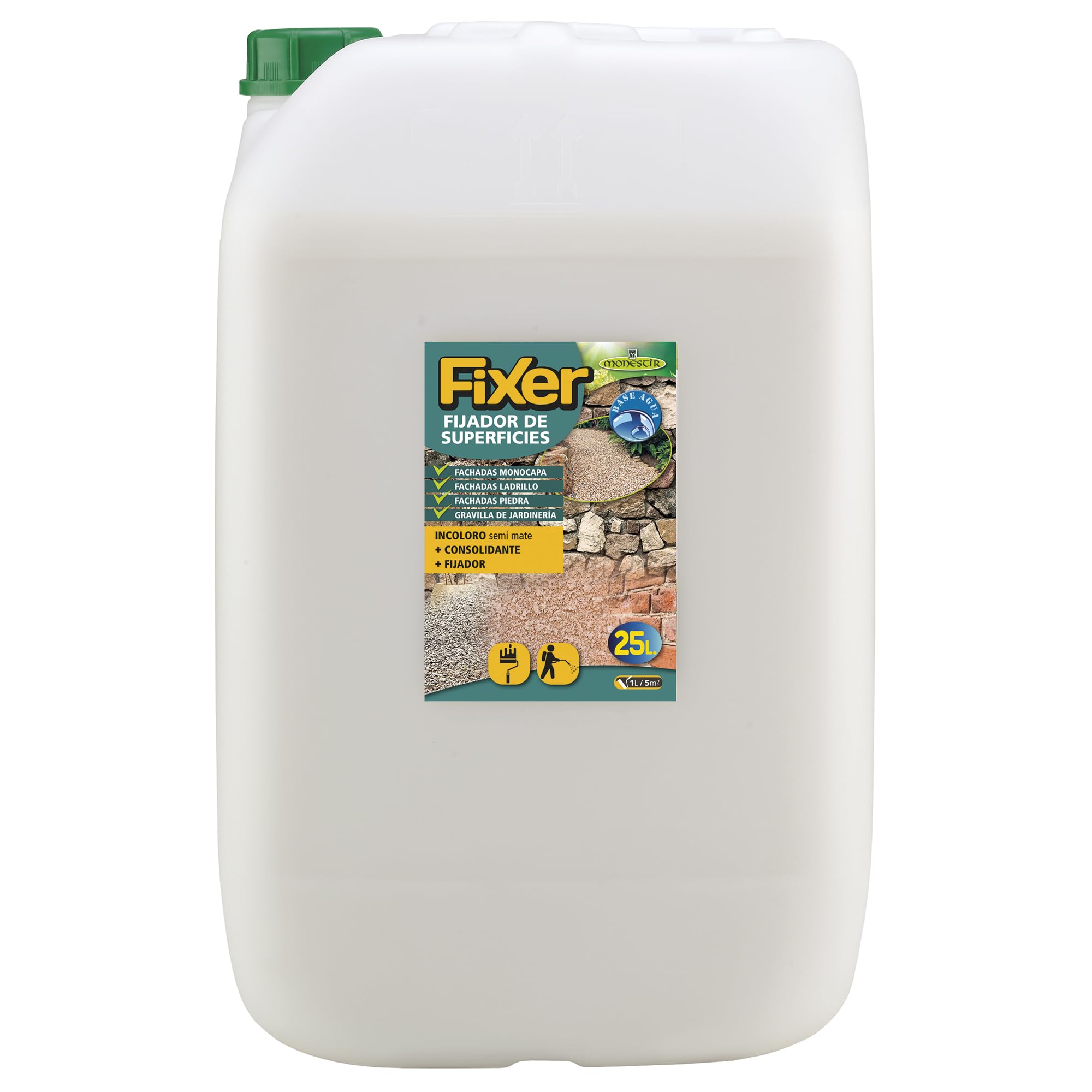 MONESTIR FIXER Fijador de Superfícies Incoloro Semi Mate 25L